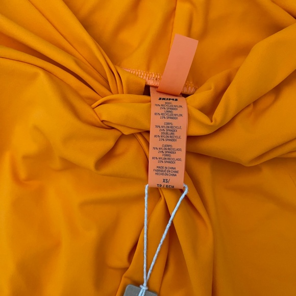 NWT Skims Signature Swim Sarong Skirt in Orange Women’s Sz XS - retails $78 - Picture 5 of 8